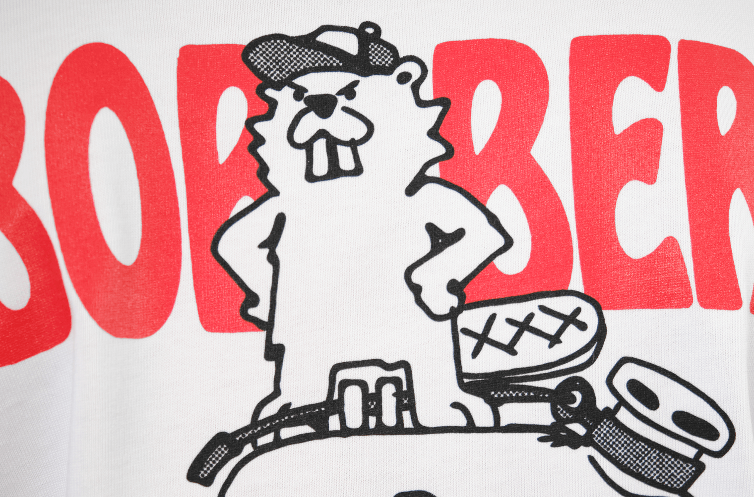 детали принта футболки bobber